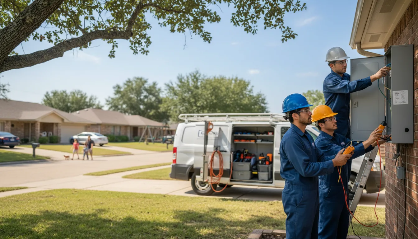 Certified electrician providing emergency electrical services in Washington, AR